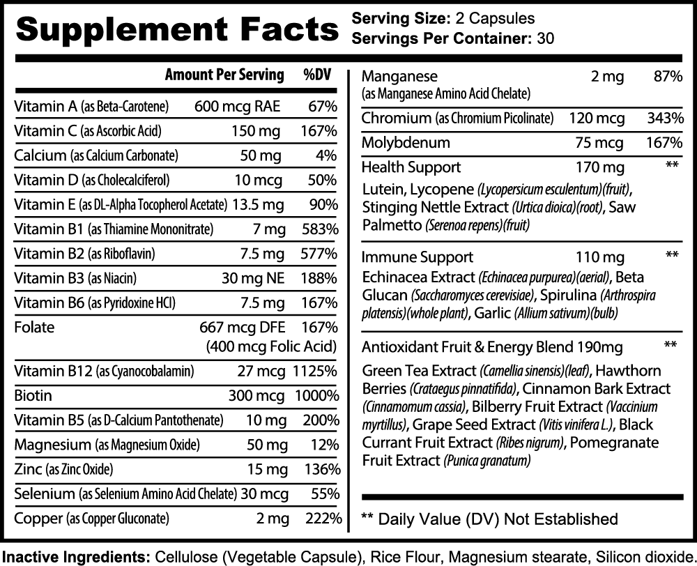 Complete Multivitamin - Simply Sensitivity Checks - US